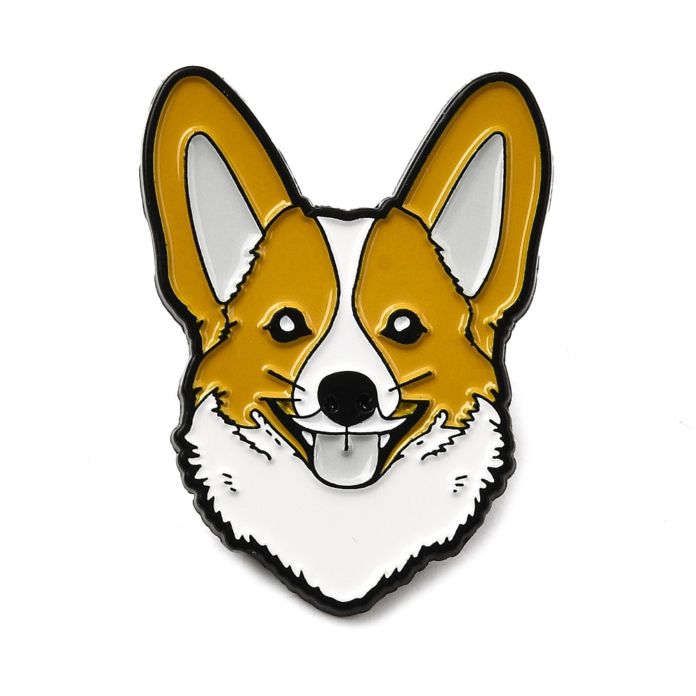 Corgi dog enamel pin