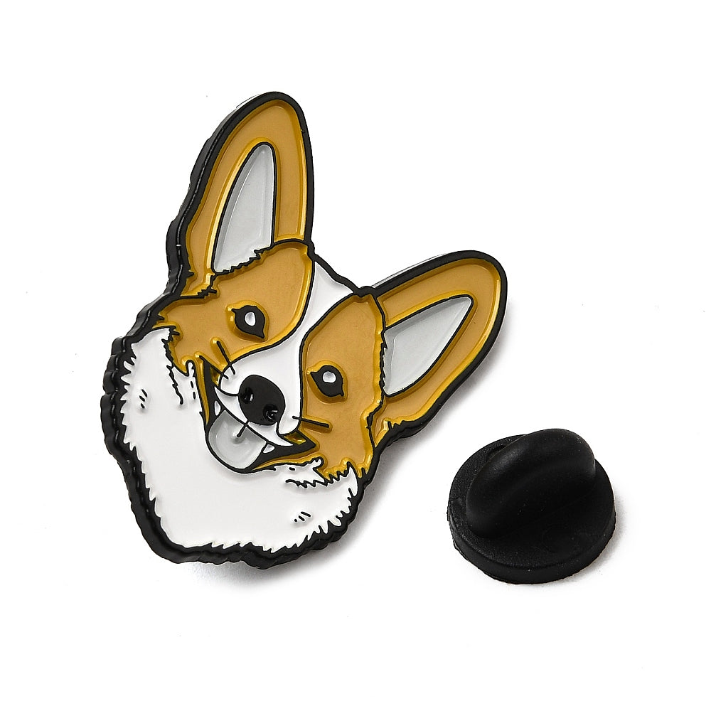 Corgi dog enamel pin