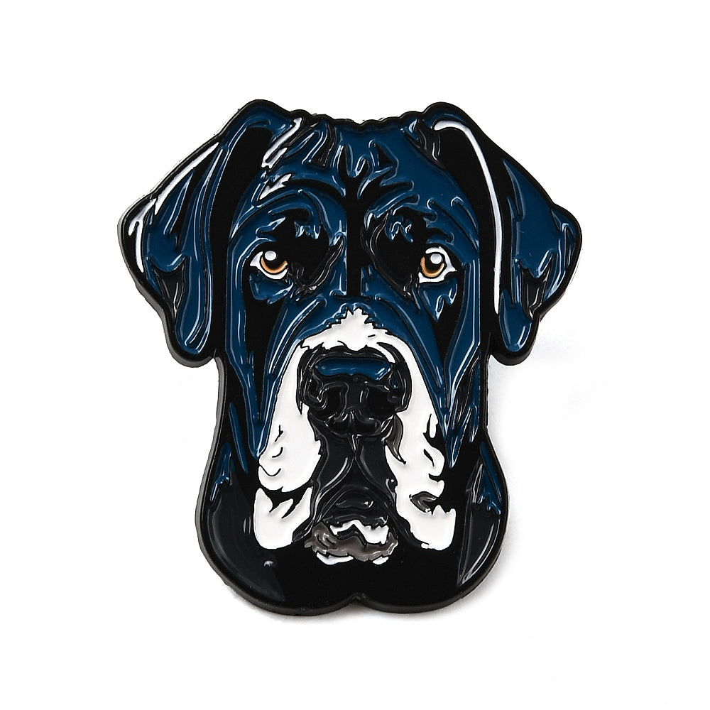 Mastiff dog enamel pin