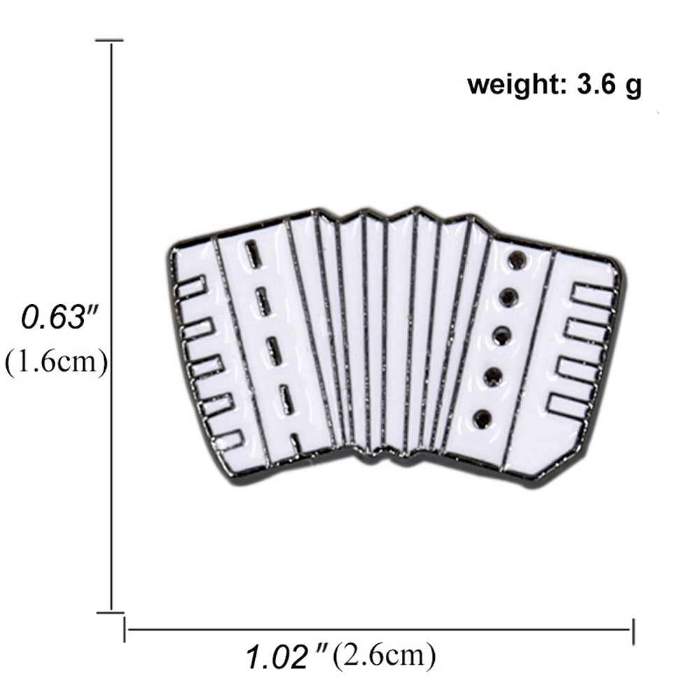 Accordion enamel pin
