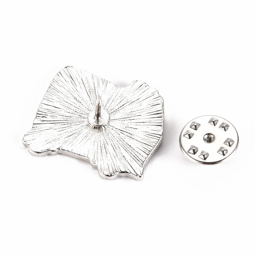 Fire truck enamel pin