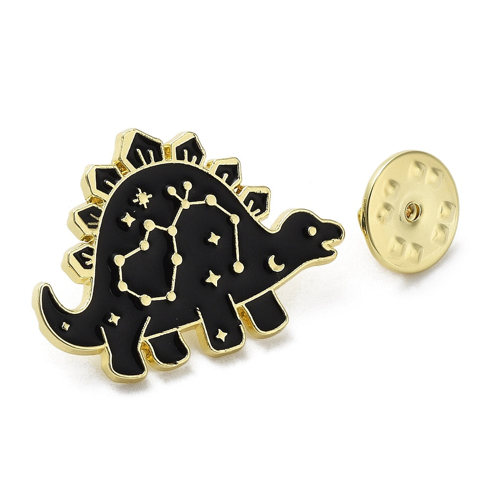 Star sign 'leo' dinosaur enamel pin