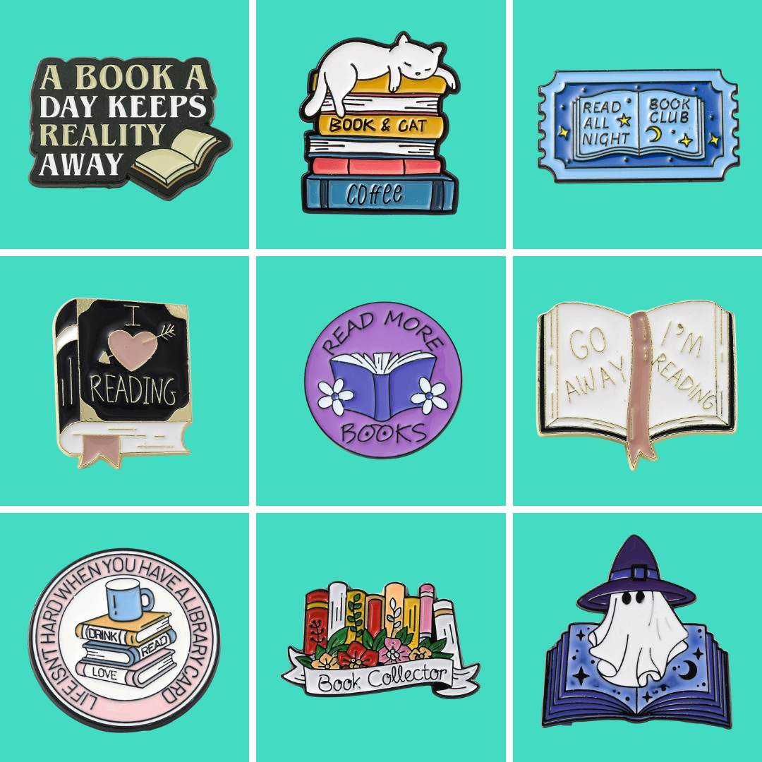 Book Enamel Pins