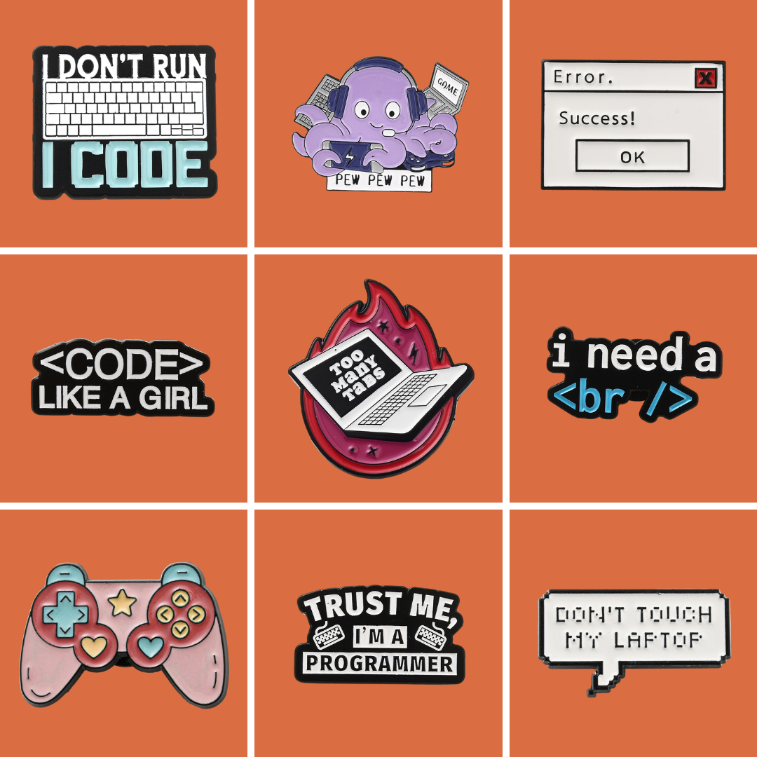 Technology Enamel Pins