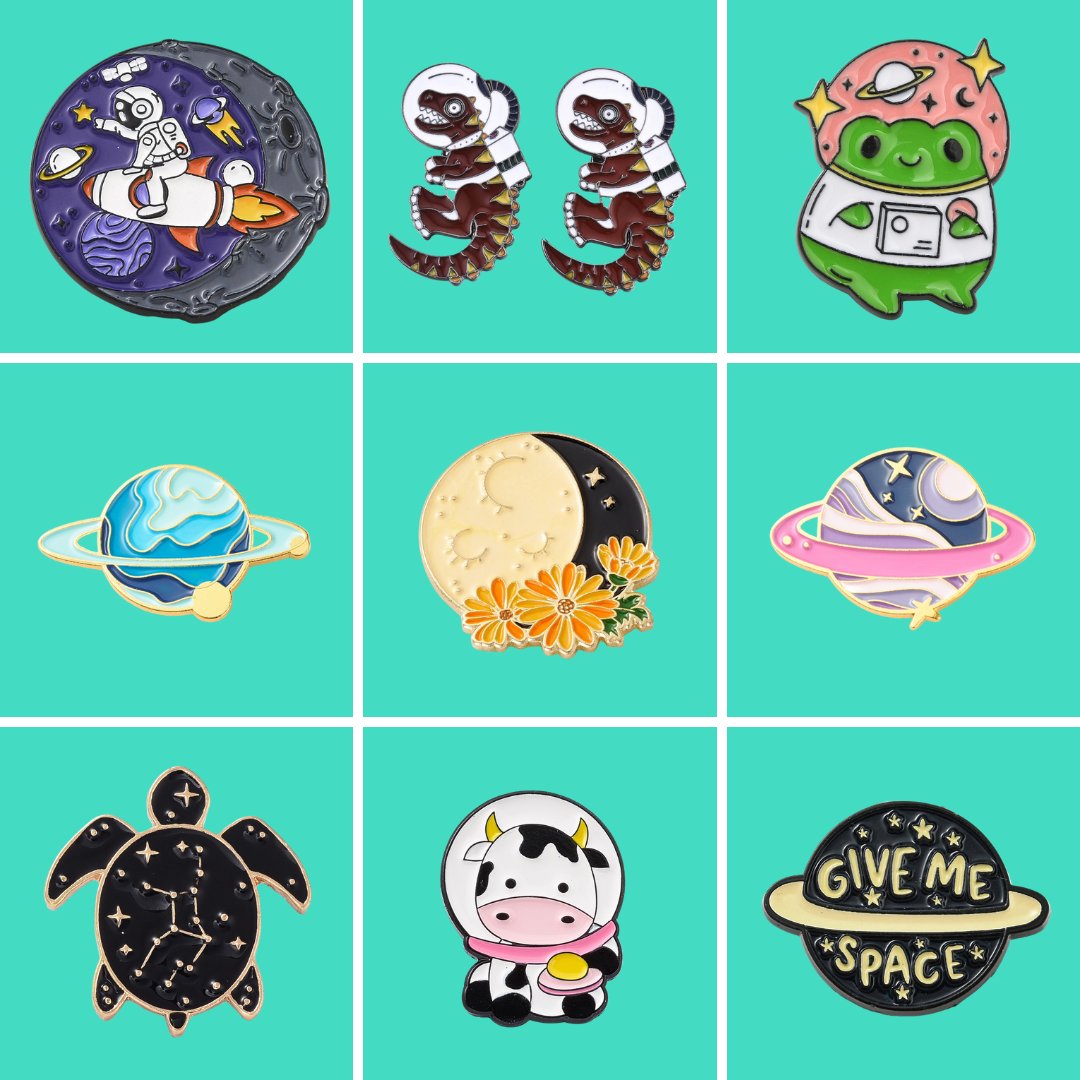 Space Enamel Pins