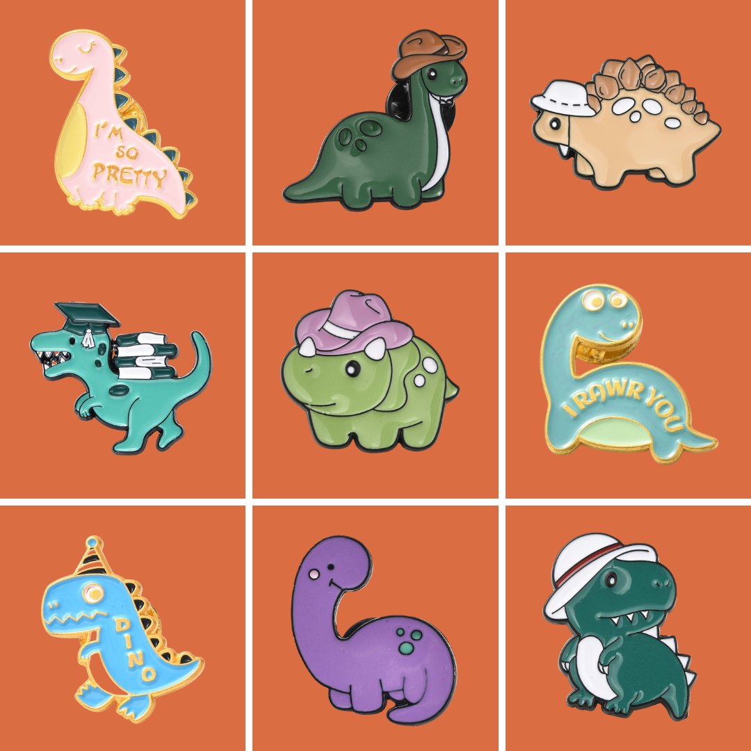 Dinosaur Enamel Pins