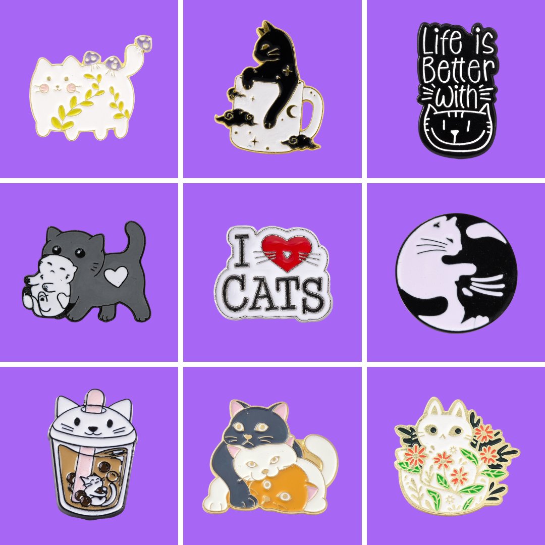 Cat Enamel Pins