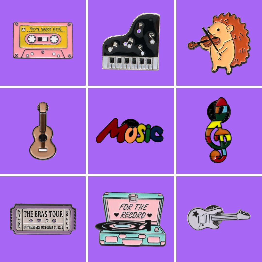 Music Enamel Pins