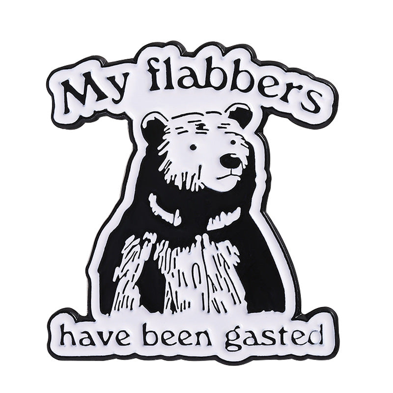 'My flabbers have been gasted' enamel pin