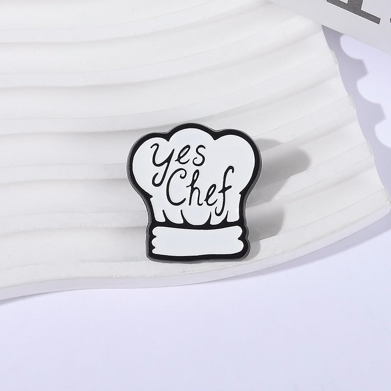 'Yes chef' enamel pin