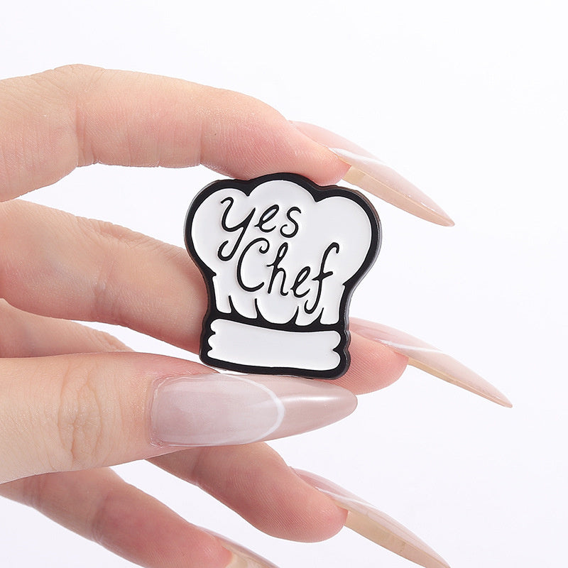 'Yes chef' enamel pin