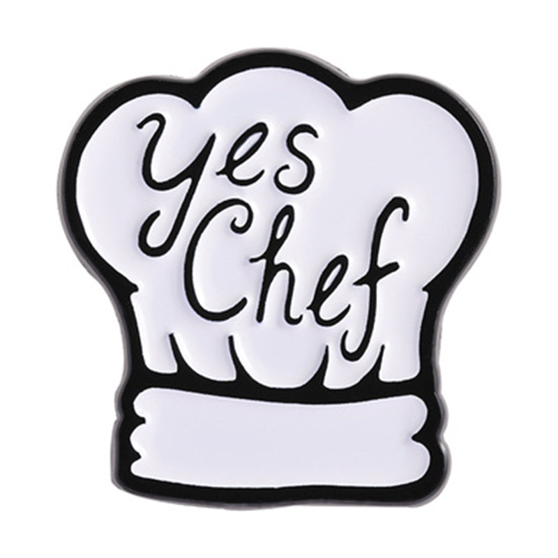 'Yes chef' enamel pin