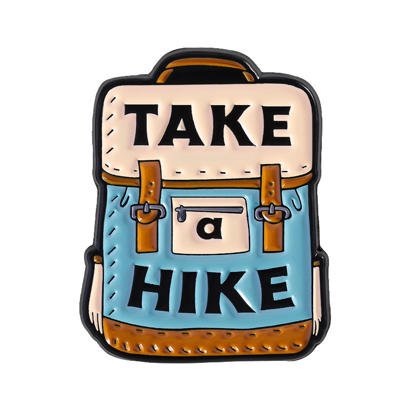 'Take a hike' enamel pin