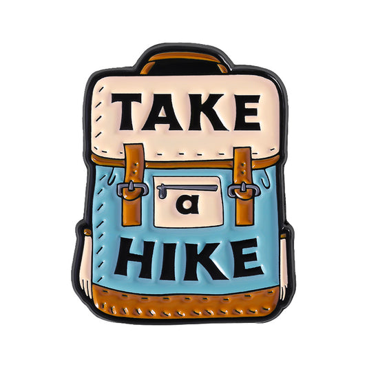 'Take a hike' enamel pin