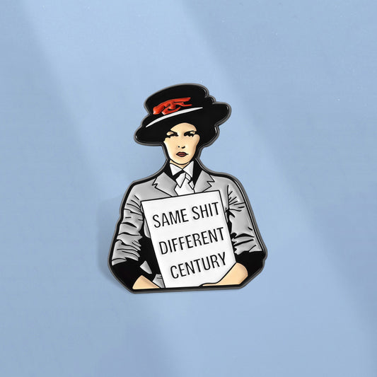 Sam shit different century enamel pin