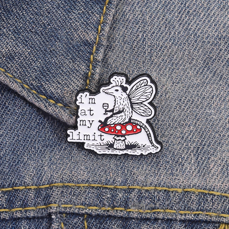 'I'm at my limit' enamel pin