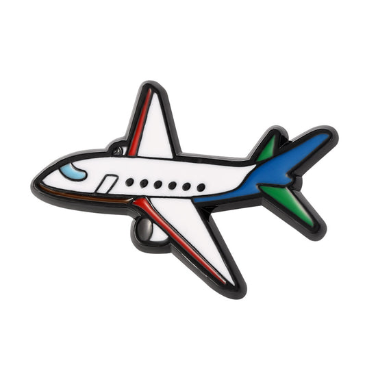 Airplane enamel pin
