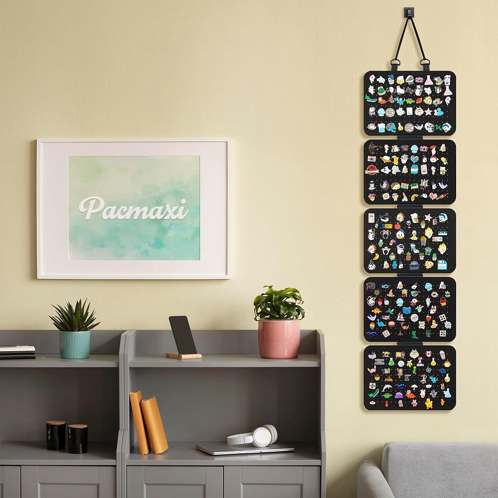 Hanging Felt Pin Display Board – 5 Removable Panels