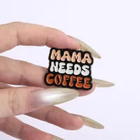 'Mama needs coffee' enamel pin