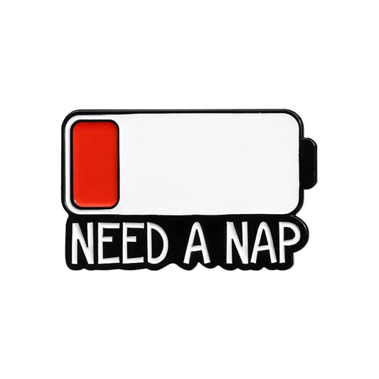 'Need a nap' enamel pin