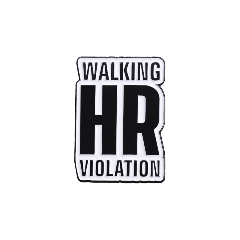 Hr Problem Pin Walking HR violation enamel pin – Jelly Metal