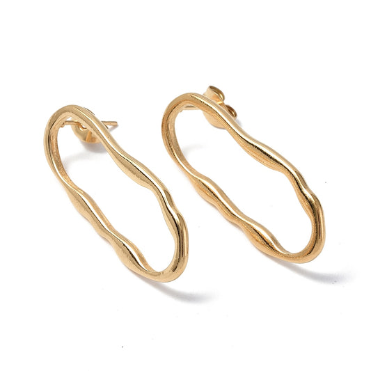 OVAL Twist studs