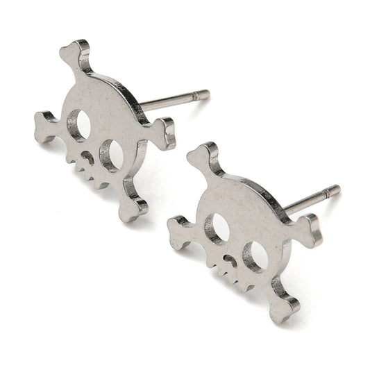 SKULL N CROSS BONE studs