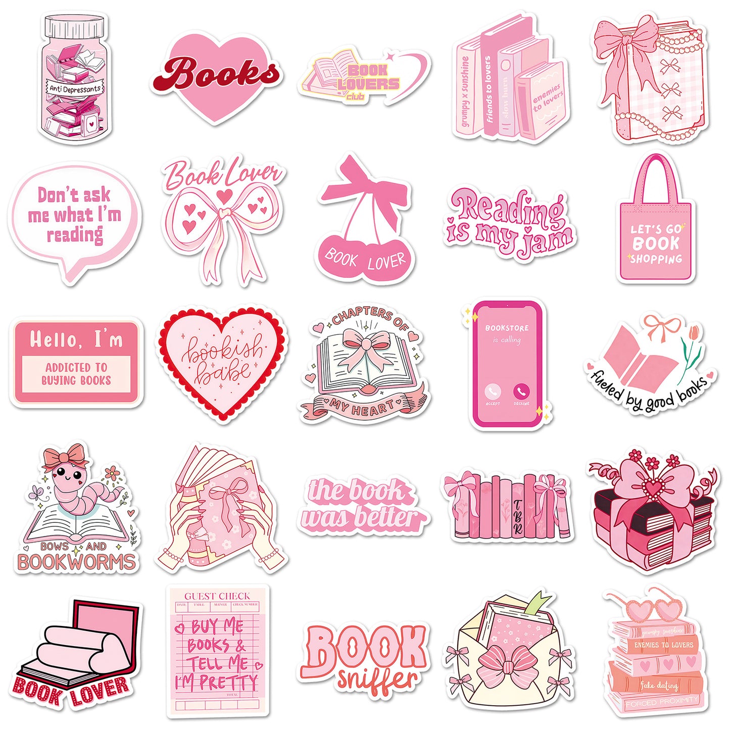 Sticker Pack - Book Lover