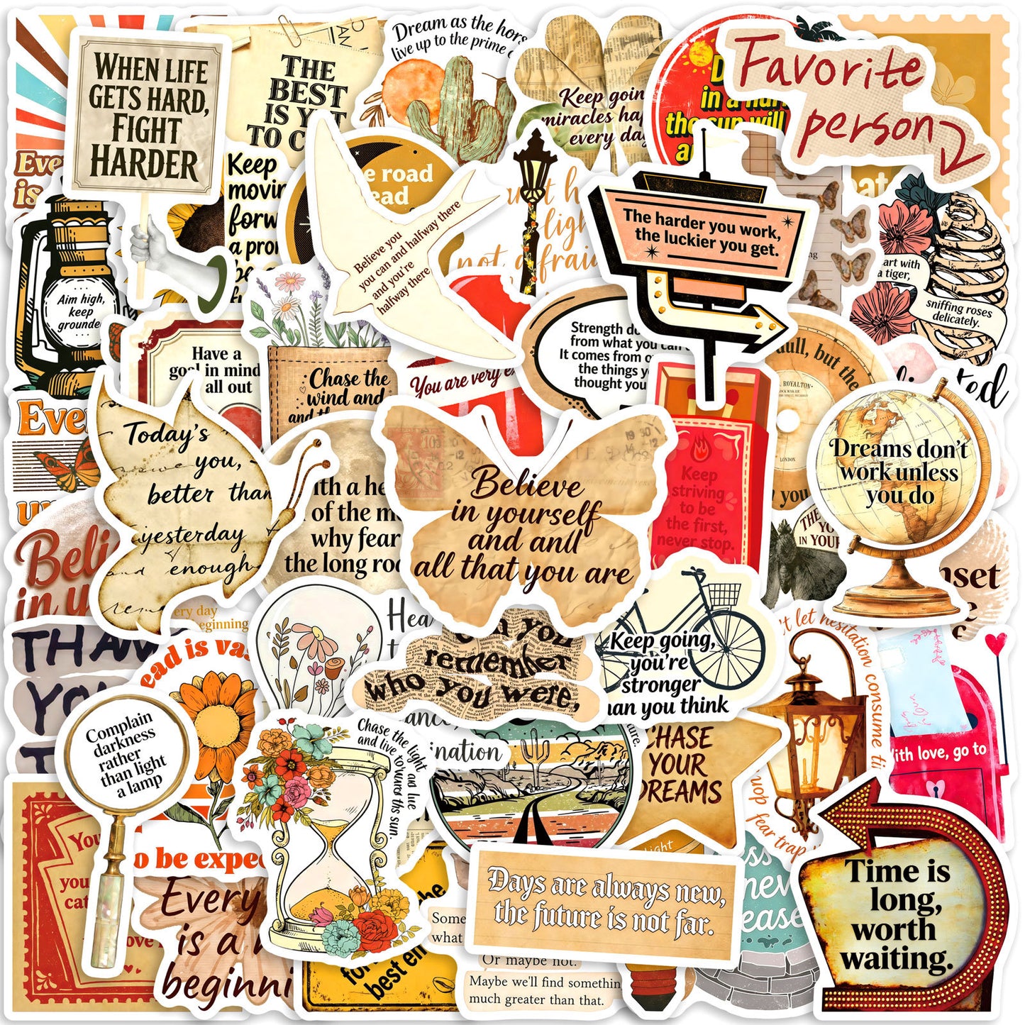 Sticker Pack - Positive Sepia