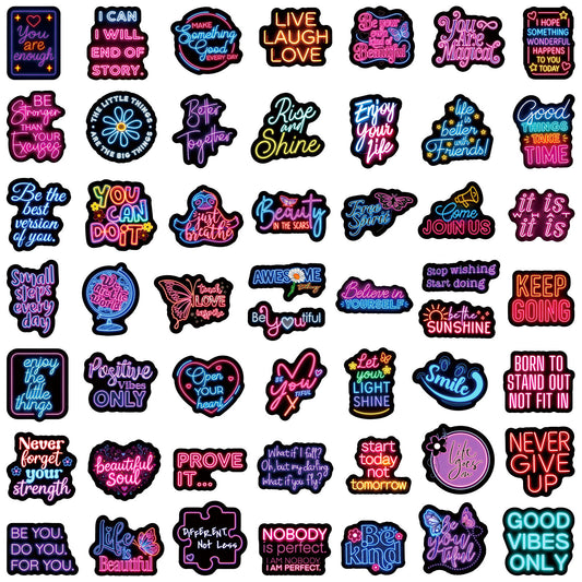 Sticker Pack - Positive Neon