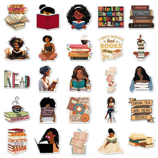 Sticker Pack - Book Girl