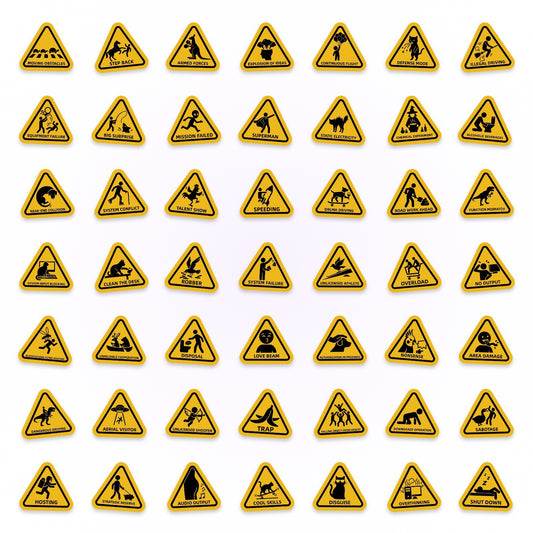 Sticker Pack - Warning Signs