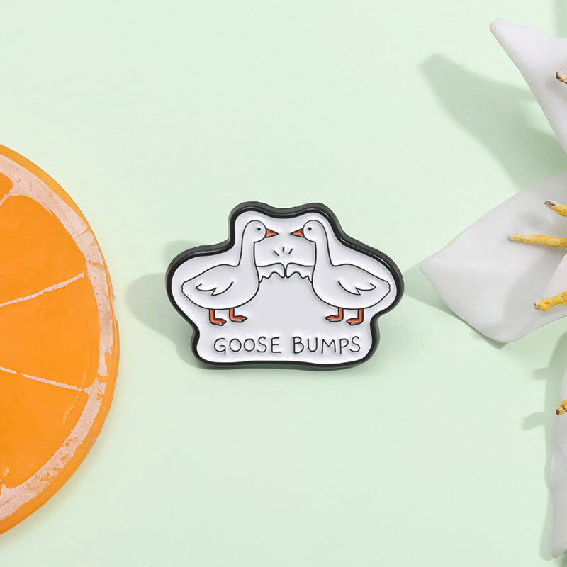 'Goosebumps' enamel pin