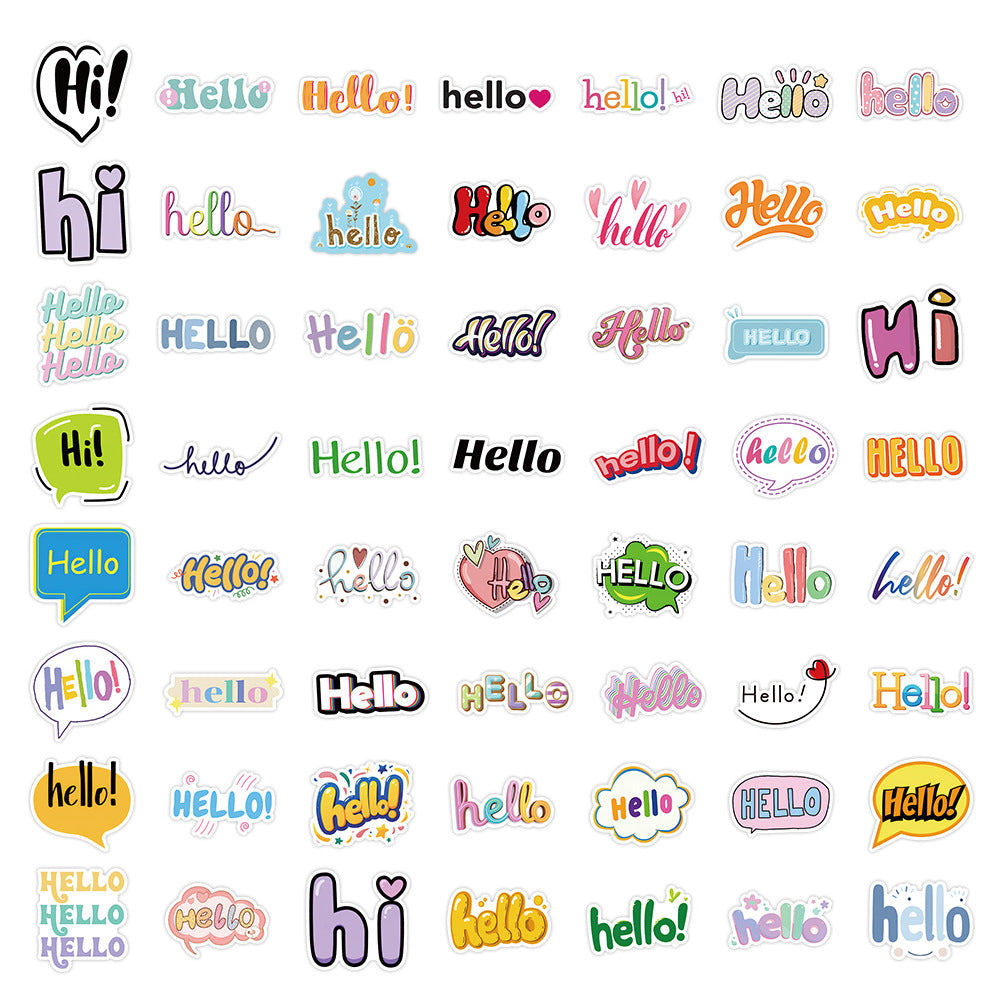 Sticker Pack - Hello – Jelly Metal
