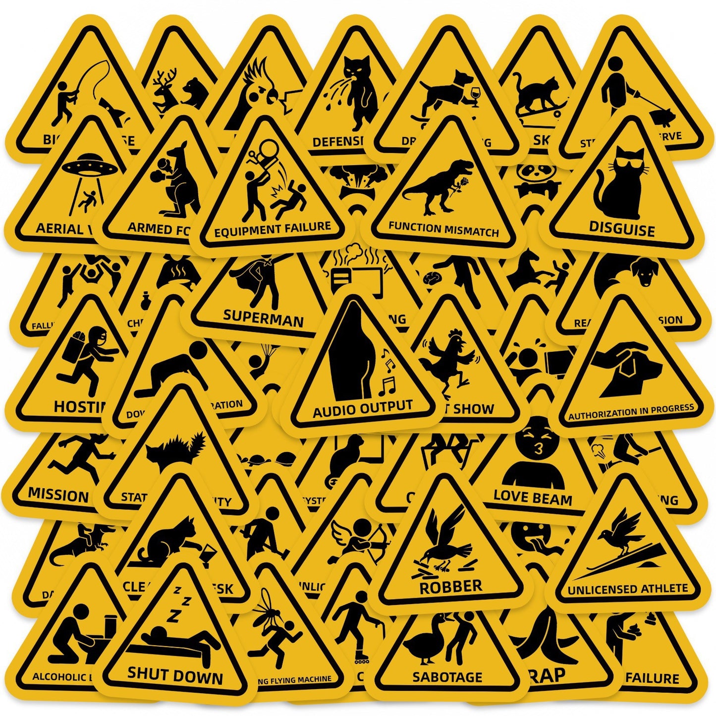 Sticker Pack - Warning Signs