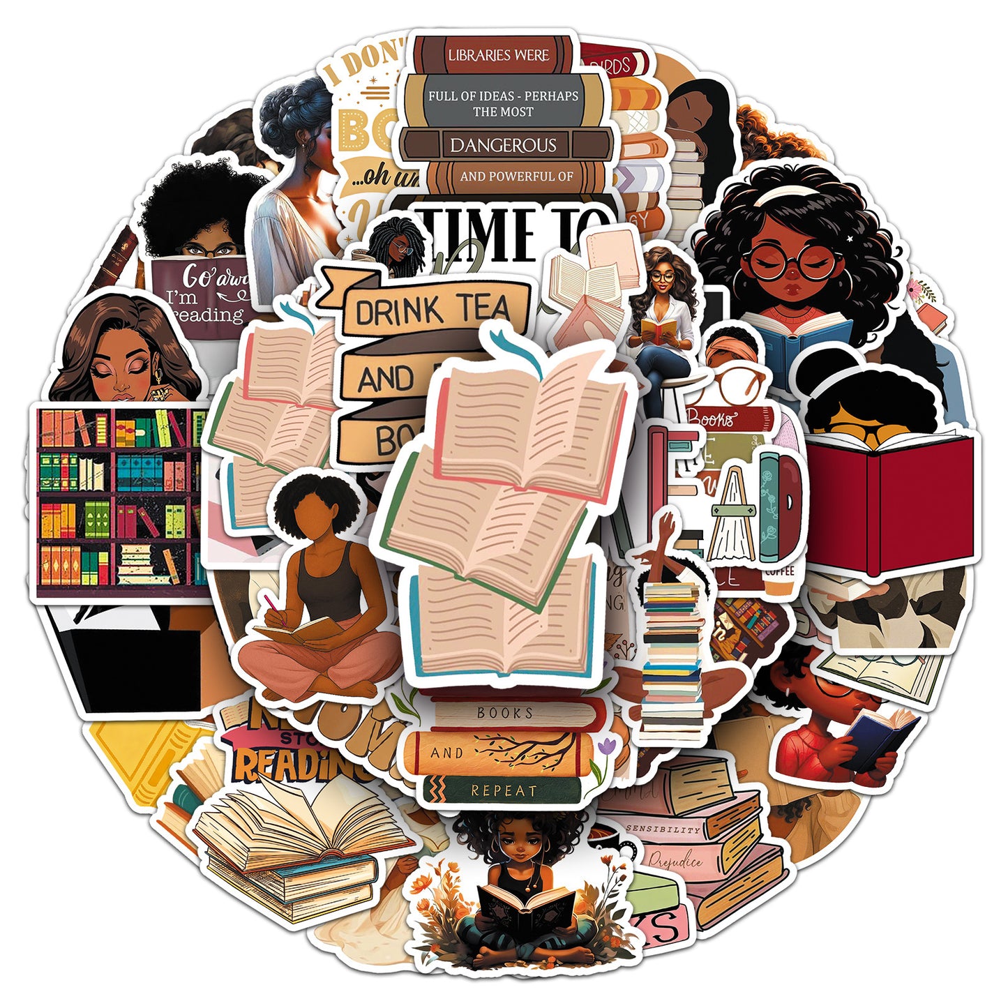 Sticker Pack - Book Girl