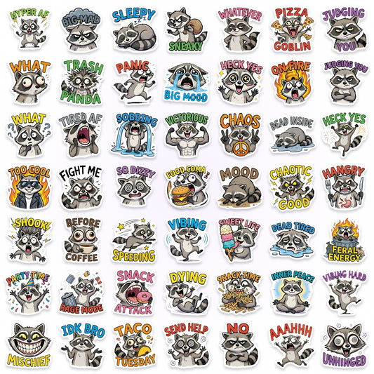 Sticker Pack - Racoon