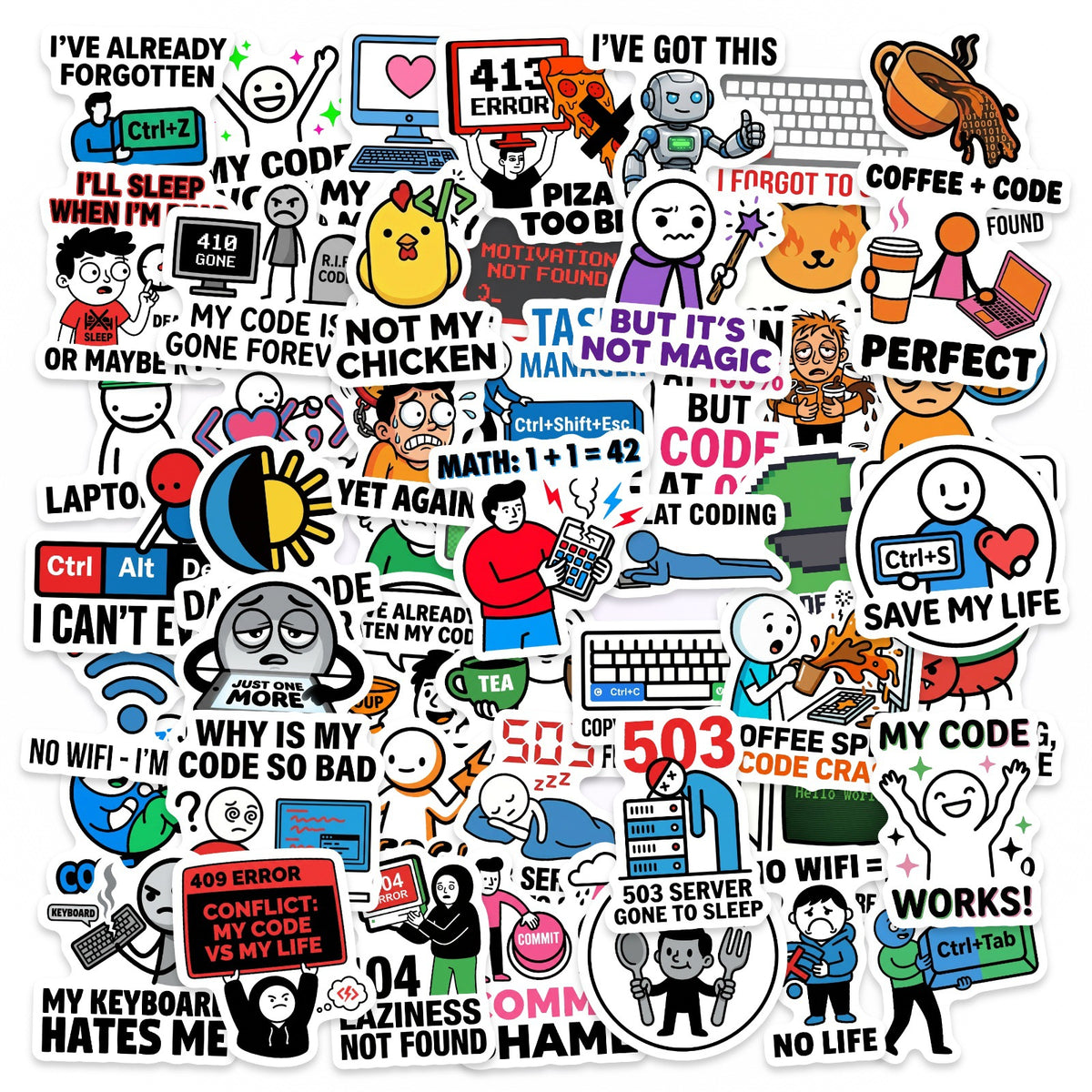 Sticker Programmer Cover Sticker Pack - Programmer – Jelly Metal