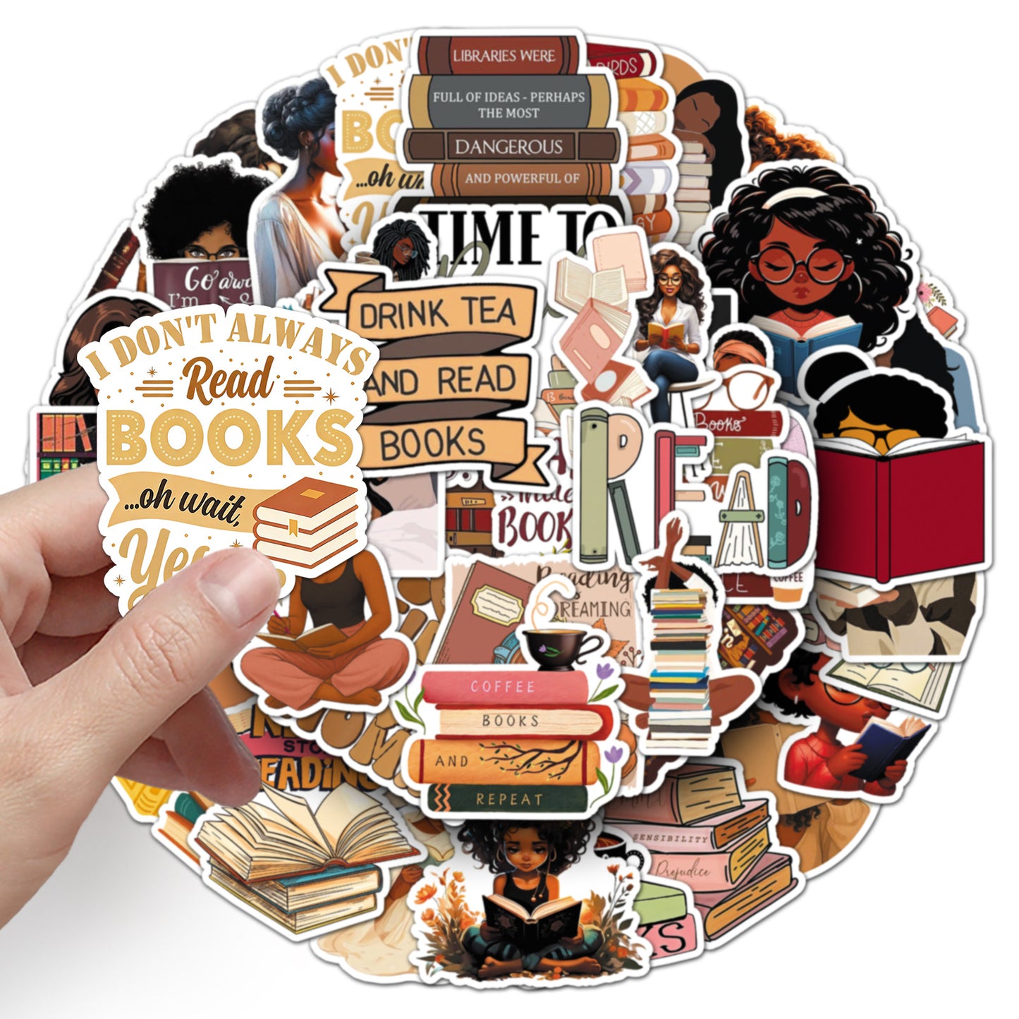 Sticker Pack - Book Girl