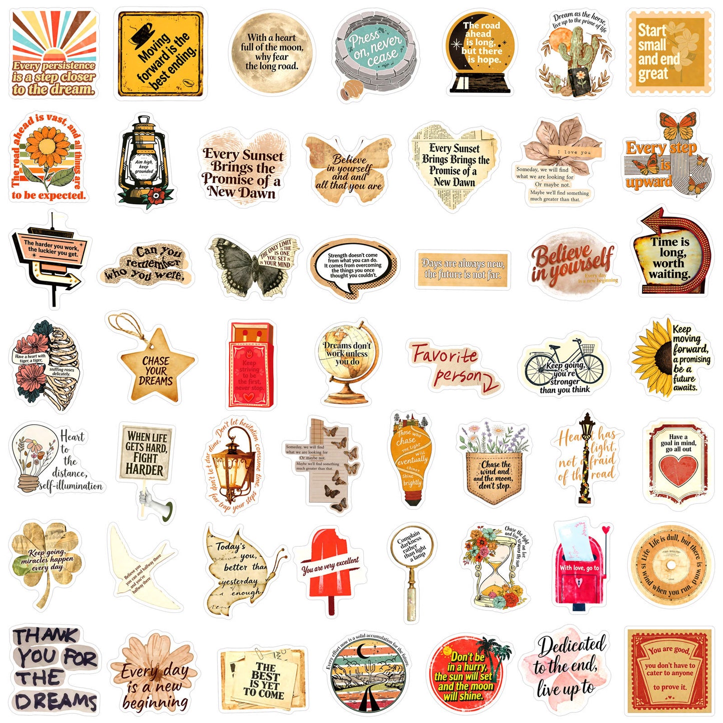 Sticker Pack - Positive Sepia