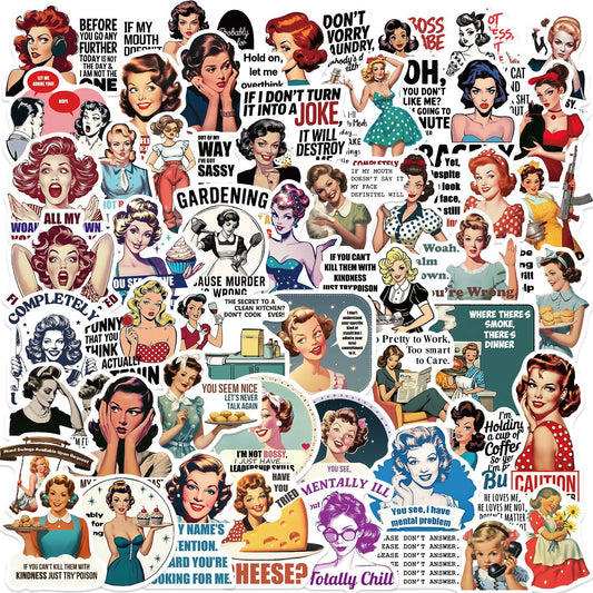 Sticker Pack - Vintage Girl