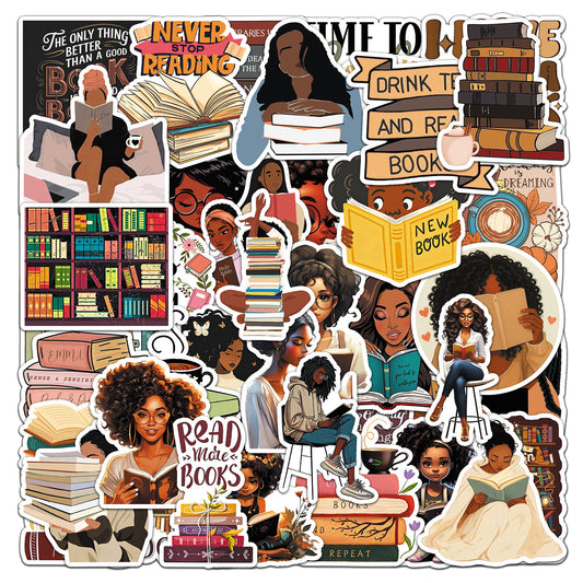 Sticker Pack - Book Girl