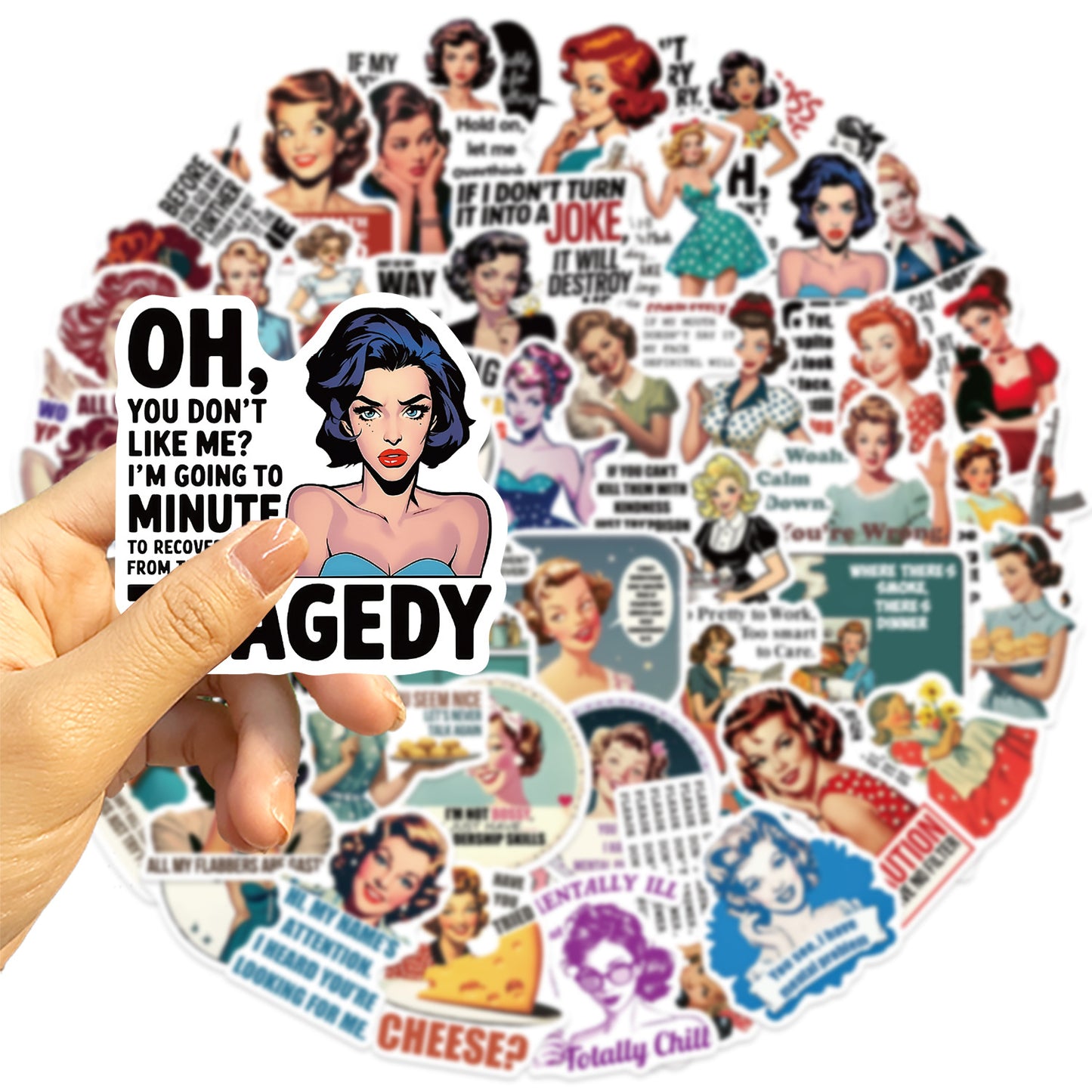 Sticker Pack - Vintage Girl