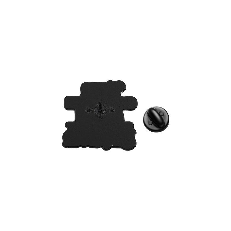 'I won't agree to disagree on human rights.' enamel pin