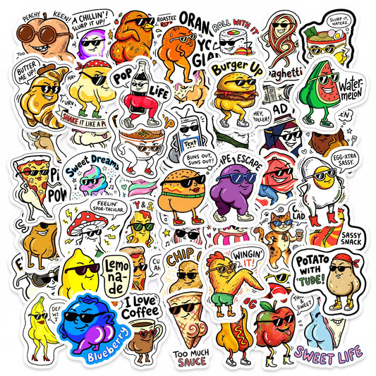 Sticker Pack - Funny Food