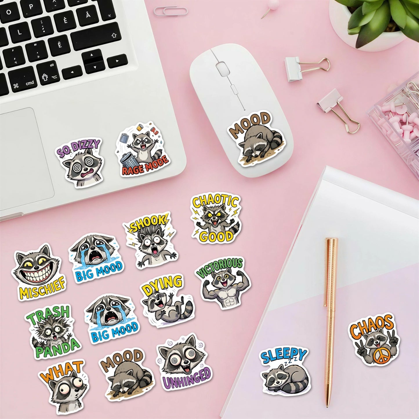Sticker Pack - Racoon