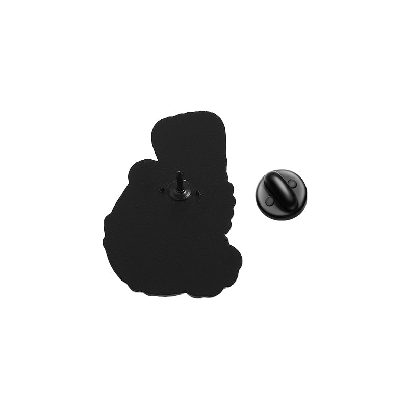 Stethoscope flowers enamel pin