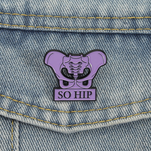 'So hip' enamel pin