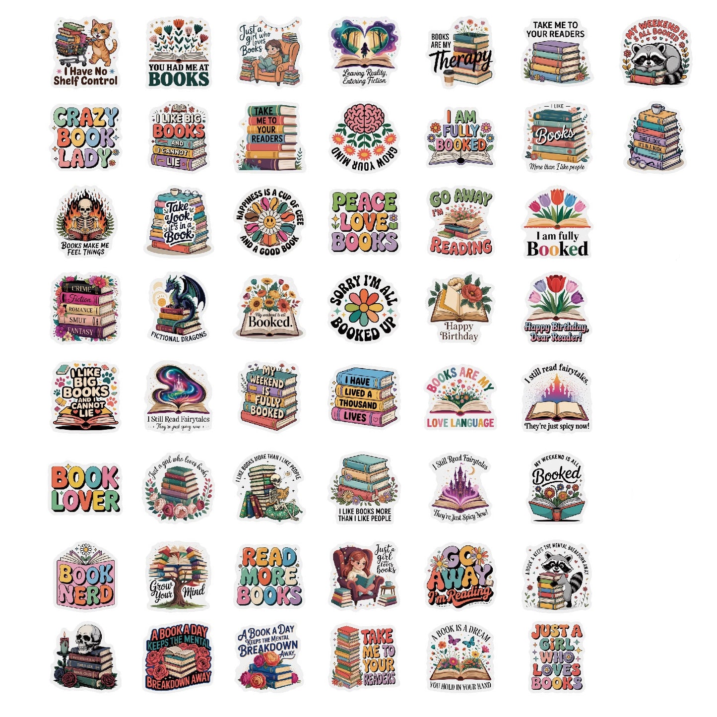 Sticker Pack - Bookish