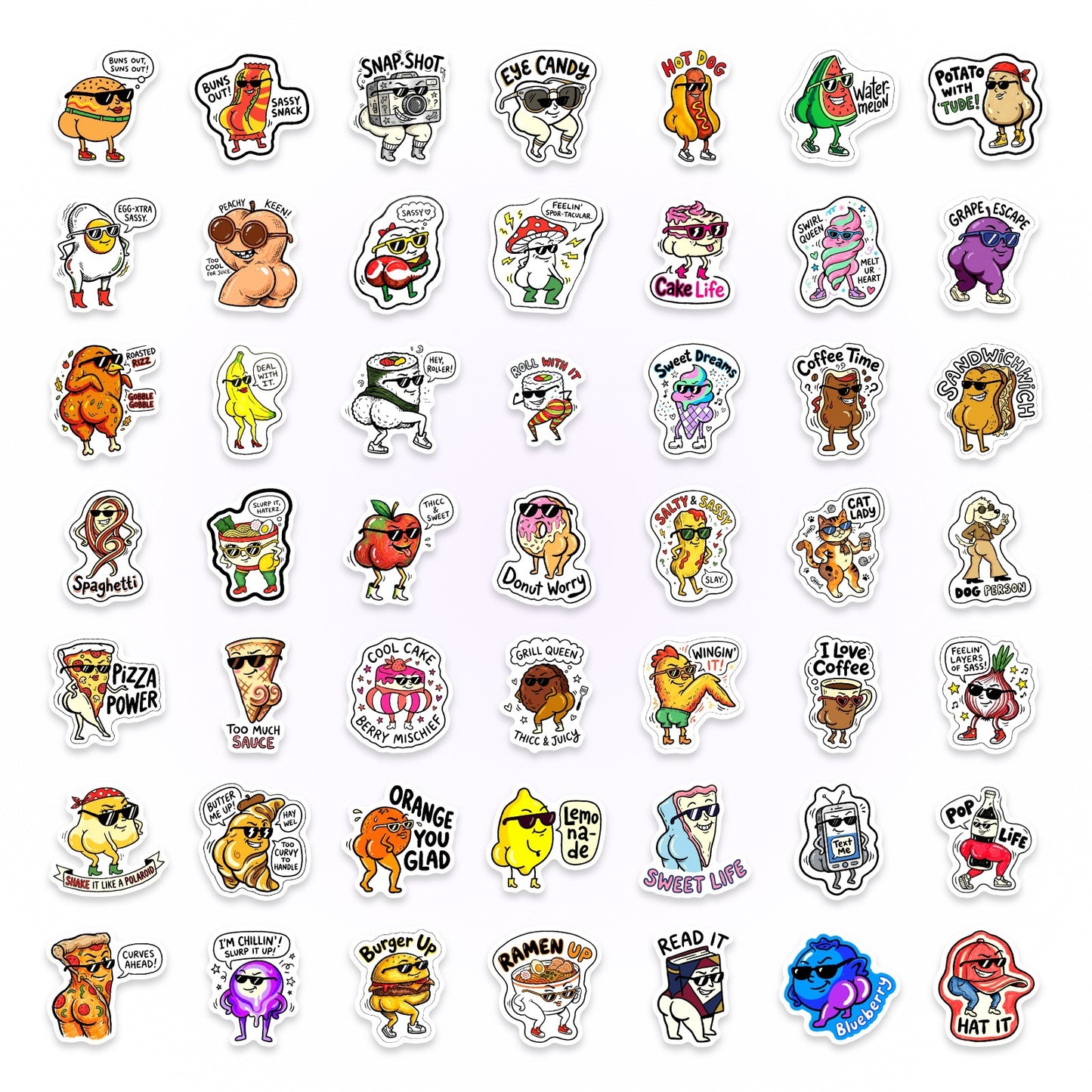 Sticker Pack - Funny Food